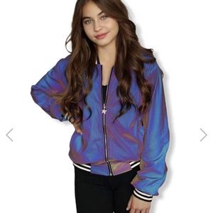 Lola And The Boys Hologram Reflective Bomber